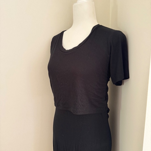 LNA T-Shirt Low Back Maxi Dress Black Size Small - Picture 8 of 8